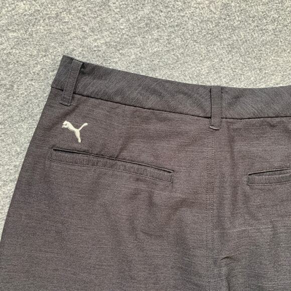 Puma Golf Shorts Mens 30 Grey 101 Heather Flat Front Lightweight Performance - Picture 9 of 11